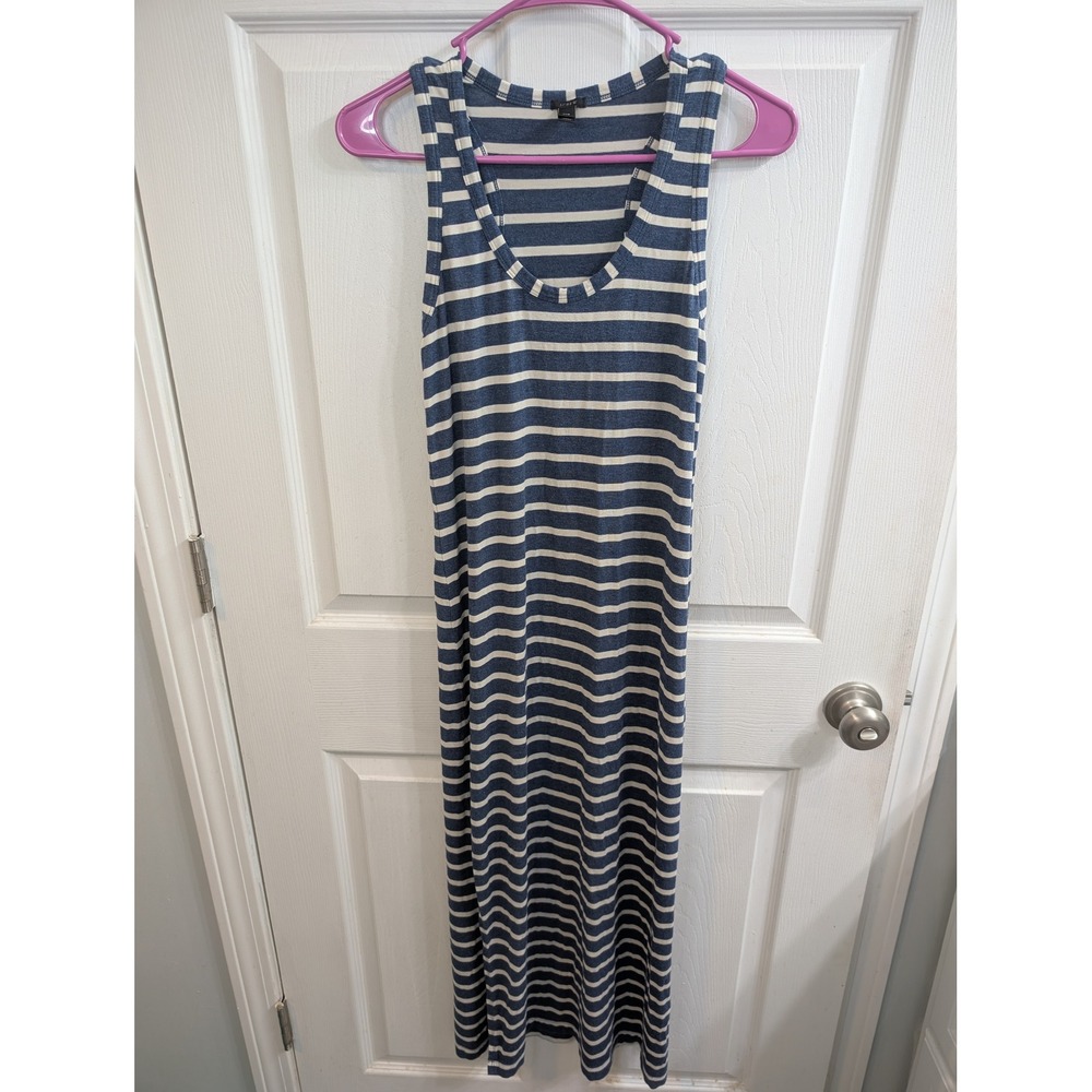 J. Crew Maxi Dress Womens Blue White‎ Striped Racerback - Size XXS